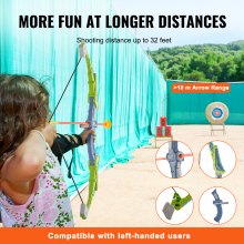 VEVOR Kids Bow and Arrow Set LED Light Up Outdoor Archery Kit 2 Pack 20 Arrows