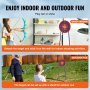 VEVOR kids bow and arrow set for indoor and outdoor fun, includes target for versatile shooting activities.