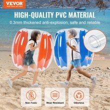 VEVOR Inflatable Bumper Balls 2-Pack, 3FT/0.9M Body Sumo Zorb Balls for Kids & Teens, Durable PVC Human Hamster Bubble Balls for Outdoor Team Gaming Play, Bumper Bopper Toys for Playground, Yard, Park