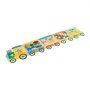 VEVOR Montessori Busy Board 14-in-1 Opvouwbaar Muurbord met Treinthema, Activiteitenbord voor Educatie & Vroege Ontwikkeling van Kinderen, Viltstof, met Letters, Fruit, Groenten, Klok & Leerelementen