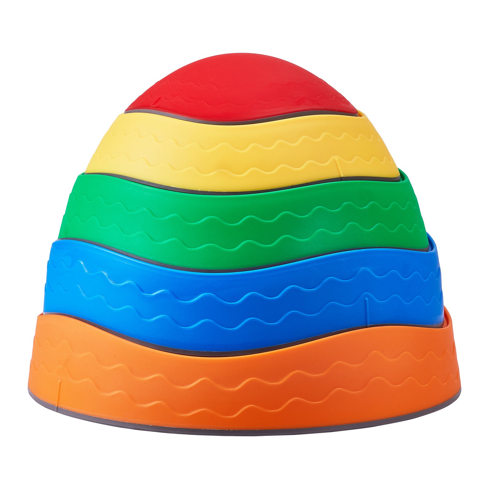 VEVOR Balance Stepping Stones voor kinderen, set van 5, tot 100 kg, antislip stapstenen, hindernisbaan coördinatiespel voor binnen- en buitenspelen voor kinderen vanaf 3 jaar