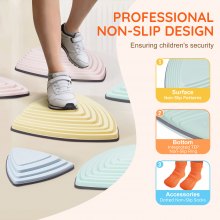 VEVOR Balanceerstenen Stepping Stones Balancerende Stepping Stones Balansspel Set van 6