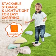 VEVOR Balanceerstenen Stepping Stones Balancerende Stepping Stones Balansspel Set van 6