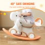VEVOR 3 in 1 Rocking Horse for Toddlers 1-3 Years, Baby Rocking Horse with Detachable Balance Board and 4 Smooth Wheels, Support up to 80 lbs HDPE Material Kids Ride on Toy, 40° Swinging, Red