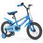 VEVOR Kids Bike, 35.56 cm BMX Style Children Bicycle, Rider Height 90 cm - 115 cm, Training Wheels Included, Sturdy and Easy to Assemble, Toddler Bike for Boys & Girls Learning to Ride, Blue