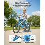 VEVOR Kinderfiets, 18 inch BMX-fiets met zijwieltjes, aanbevolen kinderlengte 110-140 cm, stevig en eenvoudig te monteren, peuterfiets voor jongens en meisjes om te leren fietsen, blauw