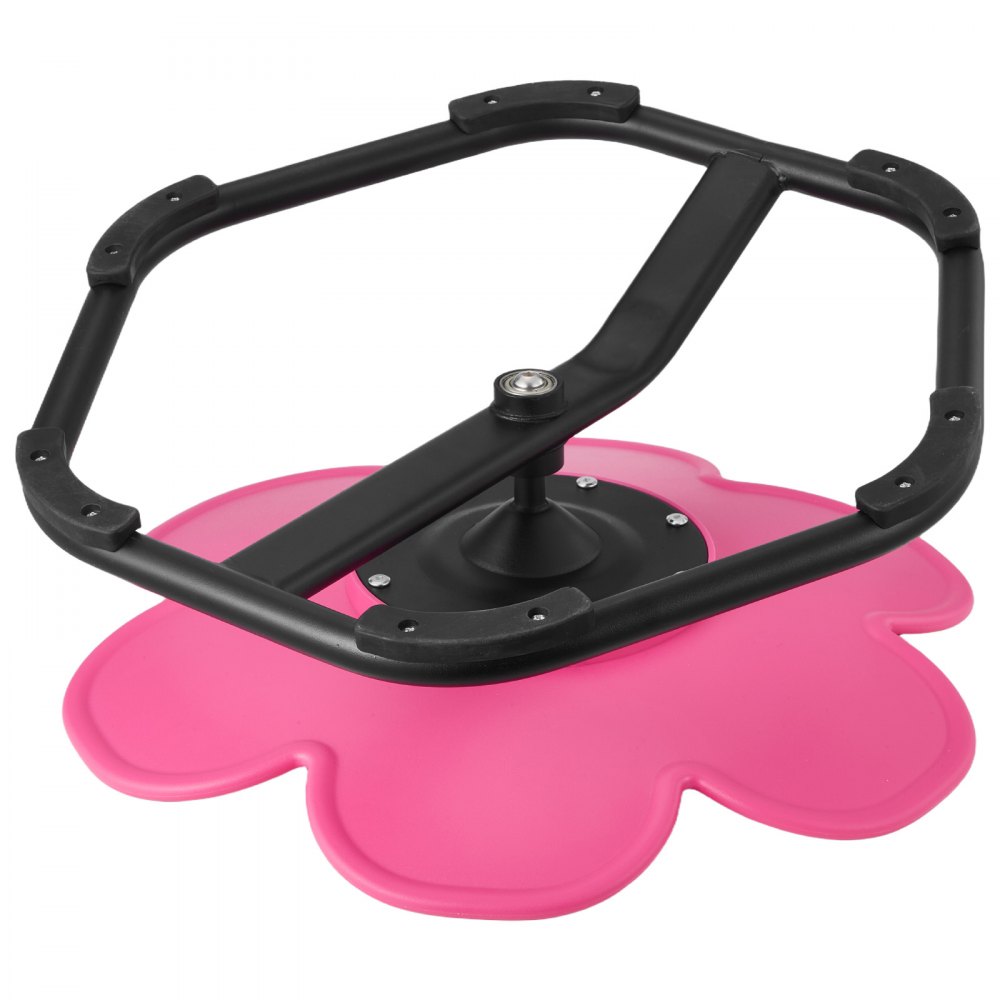 VEVOR Kinderdraaistoel, Sensorische Draaistoel in Bloemvorm, Draagvermogen 100 kg, Sensorisch Speelgoed met Antislip Metalen Voet, Bevordert Coördinatie, Balans en Concentratie, Roze