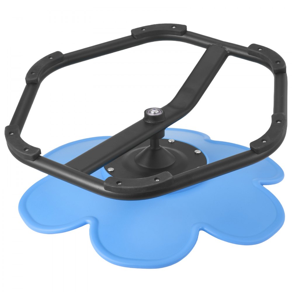 VEVOR Kinderdraaistoel, Sensorische draaistoel in bloemvorm, Draagvermogen 100 kg, Sensorisch speelgoed met antislip metalen voet, Bevordert coördinatie, evenwicht en concentratie, Blauw