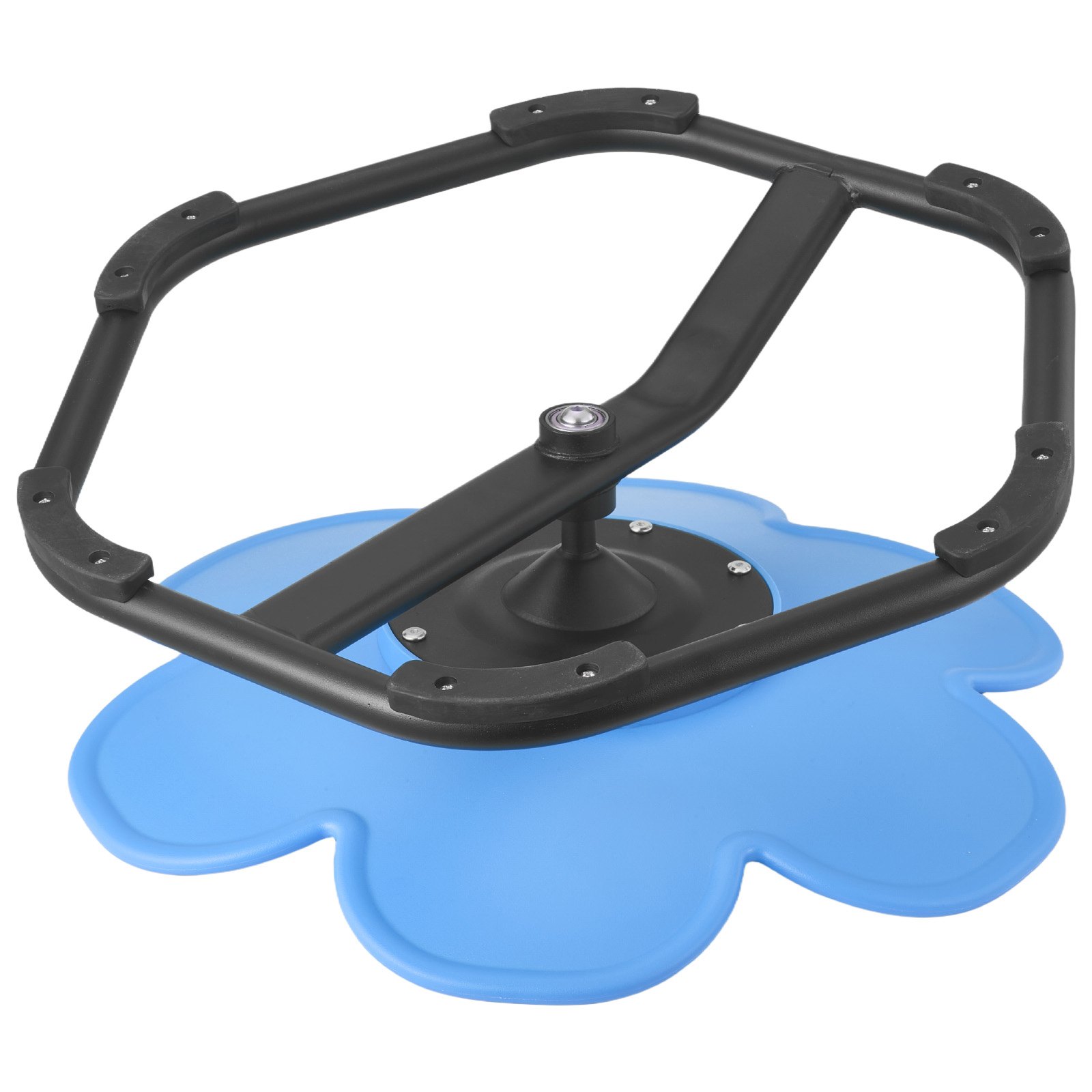 VEVOR Kinderdraaistoel, Sensorische draaistoel in bloemvorm, Draagvermogen 100 kg, Sensorisch speelgoed met antislip metalen voet, Bevordert coördinatie, evenwicht en concentratie, Blauw