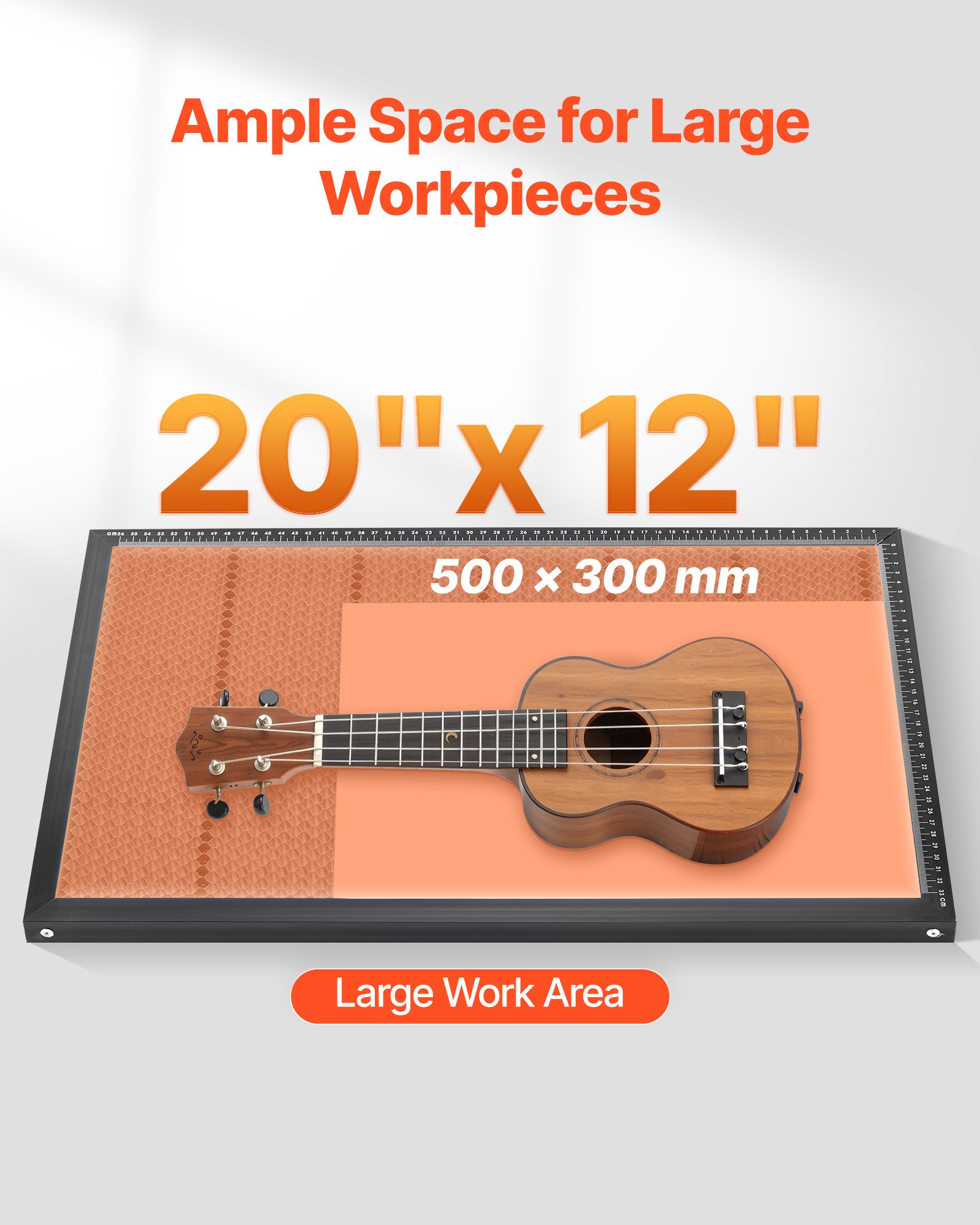 VEVOR 55W CO2 Laser Engraver, 20 x 12 in, Desktop CO2 Laser Engraver and Cutter Machine with 16MP Camera, Water Pump, Rotary Axis, Compatible with LightBurn CorelDRAW RDWorks, for Wood Acrylic Glass