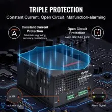VEVOR CO2 laservoeding voor 60W laserbuizen lasergraveerder/snijder -30-65℃