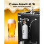 VEVOR CO2-tank CO2-fles 2 kg legering cilinder met DIN477-ventiel