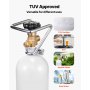 VEVOR CO2-tank CO2-fles 2 kg legering cilinder met DIN477-ventiel