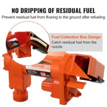 VEVOR Brandstoftransportpomp Benzinepomp 60,5L/min 12V met slang en sproeier