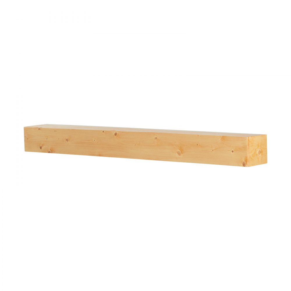VEVOR Fireplace Mantel, 60" x 8" x 6", 50 lbs Weight Capacity, Natural Wood Mantel for Over Fireplace, Wall Mounted Floating Farmhouse Shelf, Handcrafted Wood Mantel for Wall Decor, Rustic Natural