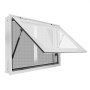 VEVOR Verkoopraam voor Foodtrucks 915 x 610 x 130 mm Verkoopraam voor foodtrucks en verkoopstands, opent tot 85°, met 2 horren, verkoopklep, trekhaak en regenhoes.