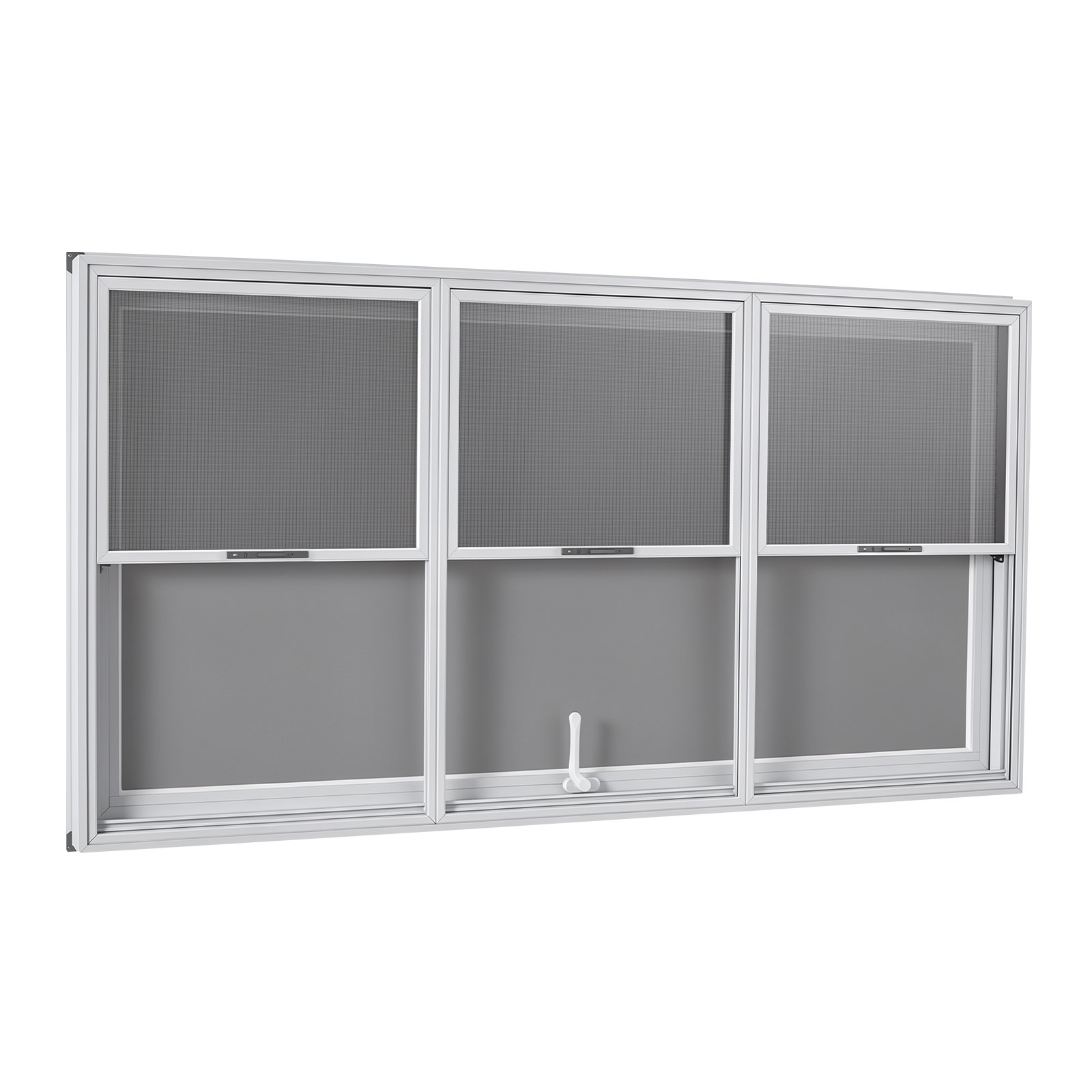 VEVOR Verkoopraam voor Foodtrucks 1880 x 1016 mm Verkoopraam voor Foodtrucks, opent tot 85°, 3 vaste bovenste glaspanelen en 3 verschuifbare onderste roosters, verkoopklep