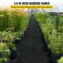 VEVOR Onkruidbestrijding 5.8oz tuinfleece 3x30ft afdekmat zware geweven grasbestrijding geotextiel onkruidstof onkruidwikkel onkruidwikkel voor tuinpatio zwart