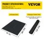 VEVOR Onkruidbestrijdingsdoek 1,5 x 76,2 m Tuinvlies 5 oz Onkruidfolie Onkruiddoek Tuinfolie Robuust PP-materiaal en eenvoudige montage Twee lagen voor buiten Tuin Gazon Oprit Zwart