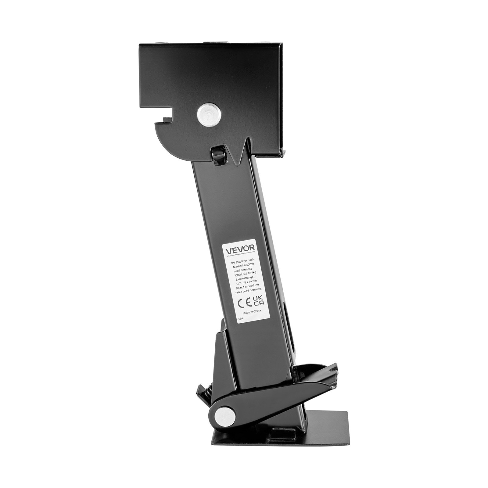 VEVOR Telescoping Stabilizer Jack, 2PCS Telescoping Folding Trailer Jack, Trailer Swing Down Stabilizer Jack for RV Trailer, Supports 1000lbs Capacity Each, Adjustable from 11.7 inch to 18.2 inch