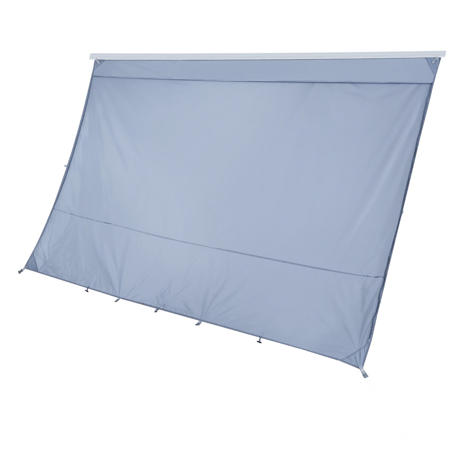 VEVOR zonnescherm (2 x 3,3 m) voor luifels (3,5 m), voorpaneel voor luifel met UV50+ bescherming, PU-hoes met ritssluiting en dubbelgestikt polyester gaasdoek, regenhoes voor campers, caravans en campers.