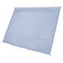 VEVOR RV Awning Sun Shade Screen, 2 x 2.8 m Sun Shading Screen (Fits 3 m Awnings) with UV50+ Zippered PU Cover, Double-Stitched Polyester Mesh Sunscreen for RVs Travel and Outdoor Camping