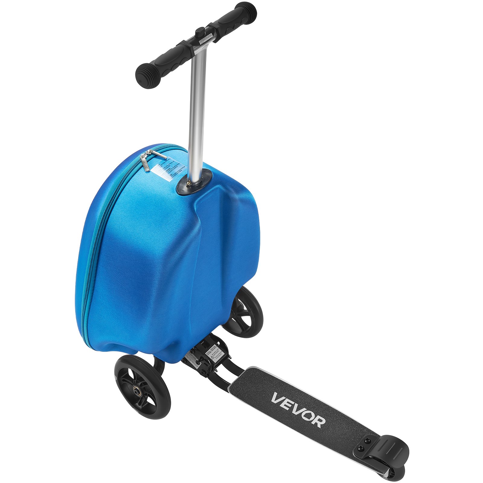VEVOR Scooterkoffer, 20 liter inhoud, reiskoffer met Flash PU-wielen, TPR antislip handgreep, max. draagvermogen 50 kg, handbagage voor kinderen, voor kinderen vanaf 5 jaar, blauw