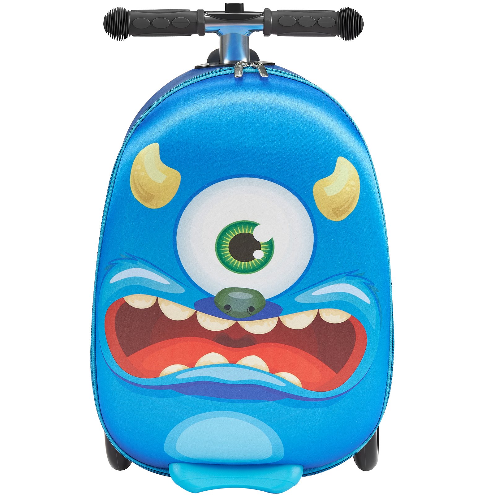 VEVOR Scooterkoffer, 20 liter inhoud, reiskoffer met Flash PU-wielen, TPR antislip handgreep, max. draagvermogen 50 kg, handbagage voor kinderen, voor kinderen vanaf 5 jaar, blauw