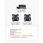 VEVOR Motor- en transmissiebevestigingsset, vervanging van de motorbevestiging (3-delig), compatibel met Chevrolet Silverado 1500 5.3L V8 van 2007–2013, vervangt OE# A5365, A5365, A2638, veilige ondersteuning