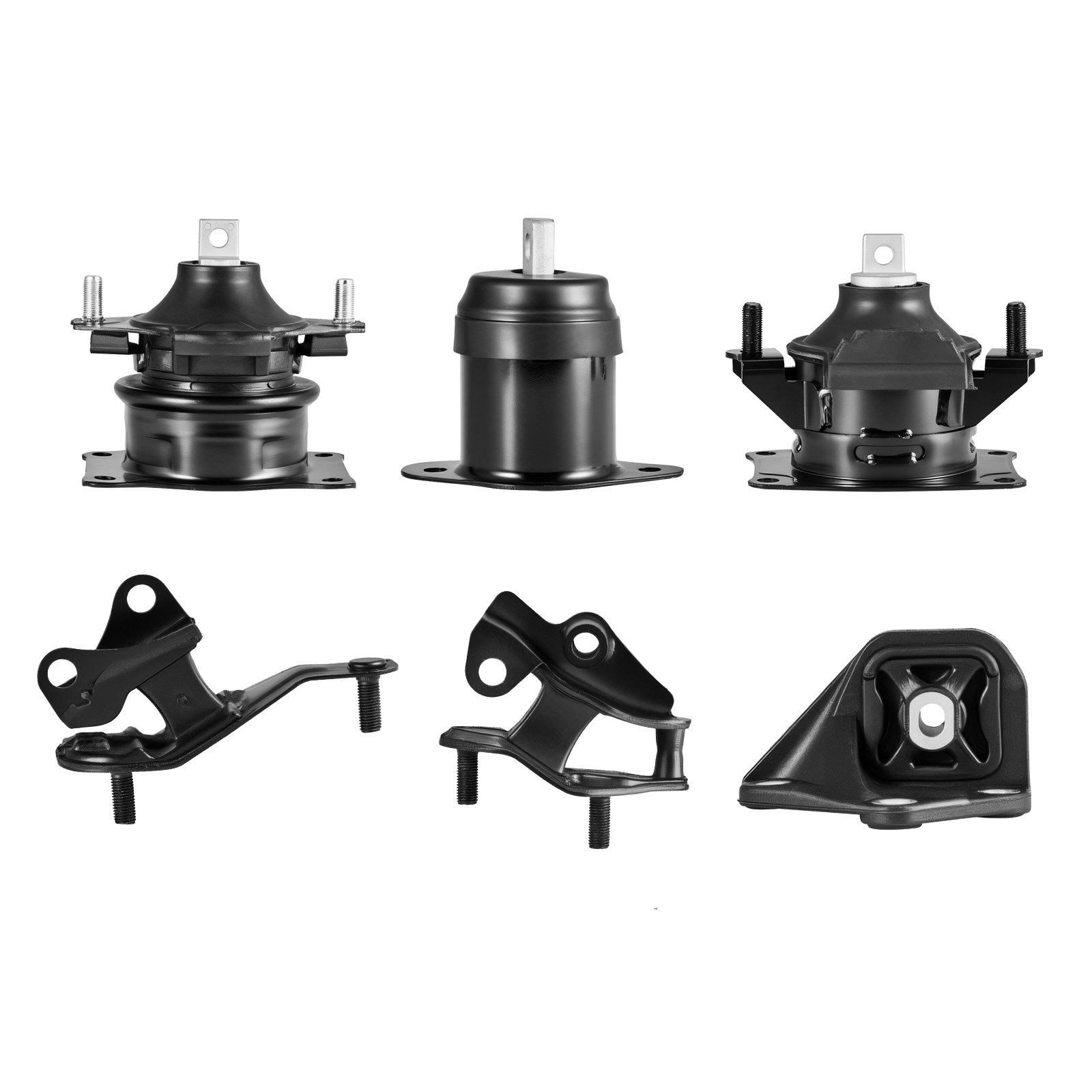 VEVOR Motor- en transmissiebevestigingsset (6-delig) compatibel met Honda Accord 2.4L L4 uit 2003-2007, vervangt OE# A4526HY, A4517, A4516, A4510, A4509, A4542, veilige ondersteuning