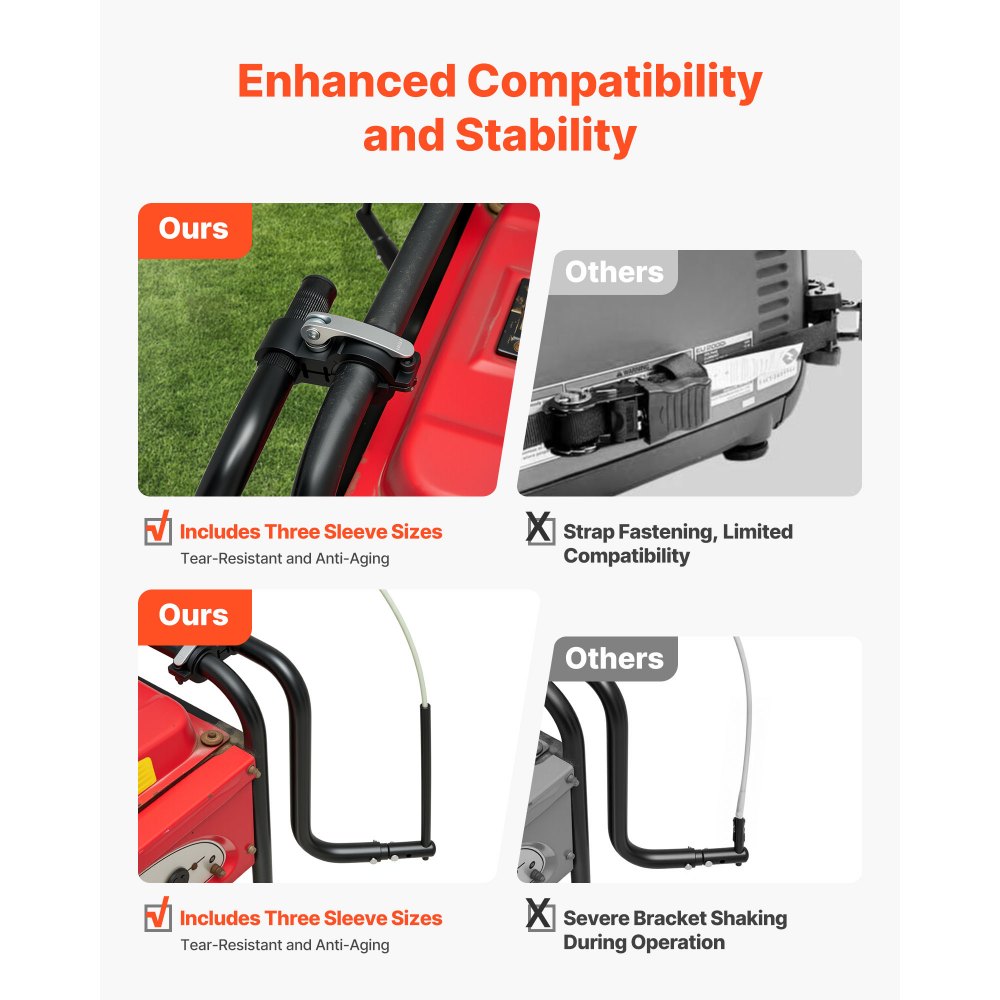 VEVOR Generator Cover (915 x 660 x 660 mm) Waterdichte beschermhoes voor de meeste generatoren (1778-2743,2 mm), Generator Cover met duurzaam en dik vinylweefsel, zwart