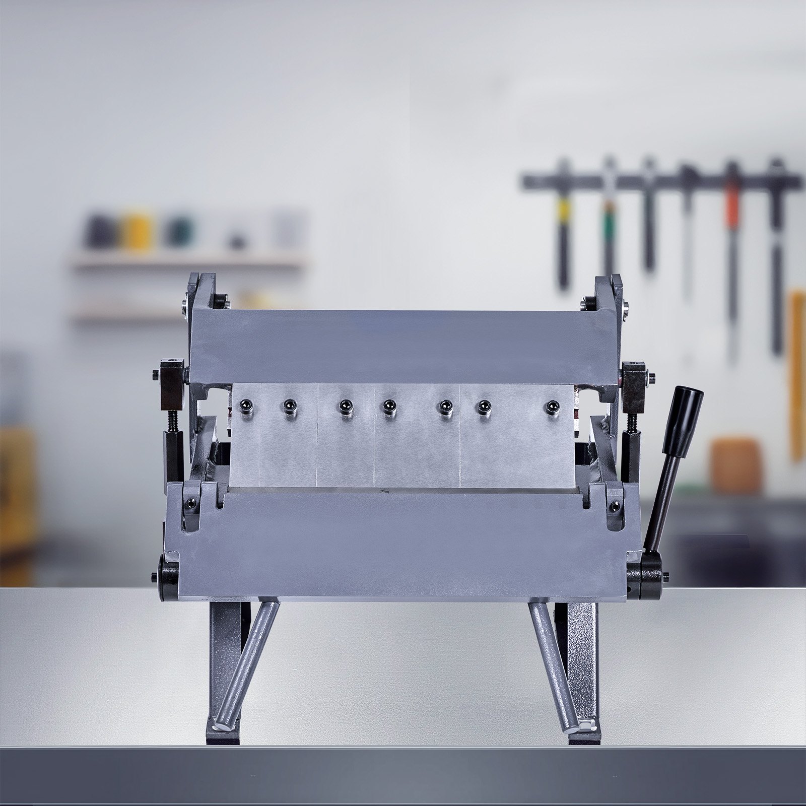 VEVOR buigmachine, 305 mm kantbank, 1 mm buigdikte voor zacht staal, 0-135 graden verstelbaar, plaatbuigmachine, 5-vinger draaibare buigmachine, plaatbuigmachine voor nauwkeurig buigen