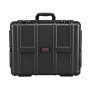 VEVOR Weatherproof Hard Case, Heavy Duty Protective Dry Box Case with Pre-cut Foam, and Retractable Pull Handles for Travel, Hunting, Military, Tactical, IP67 Waterproof Case for Cameras (56.1x37x26)