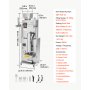 VEVOR Poederverpakkings- en vulmachine, volledig automatische vulmachine 10-500 g, intelligent wegen, vullen en verpakken, roestvrij staal, vloermodel, ideaal voor noten, zaden, thee, koffiebonen, specerijen en meel.