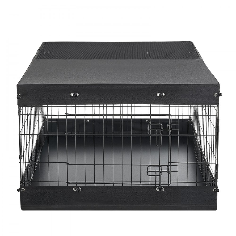 VEVOR Puppy Speelbox, Metaal, 61 cm, 4-delige set (Deksel & Vloermat), Speelbox voor kleine honden, katten en andere kleine dieren, Opvouwbaar, Veelzijdig te gebruiken dankzij de verschillende vormen