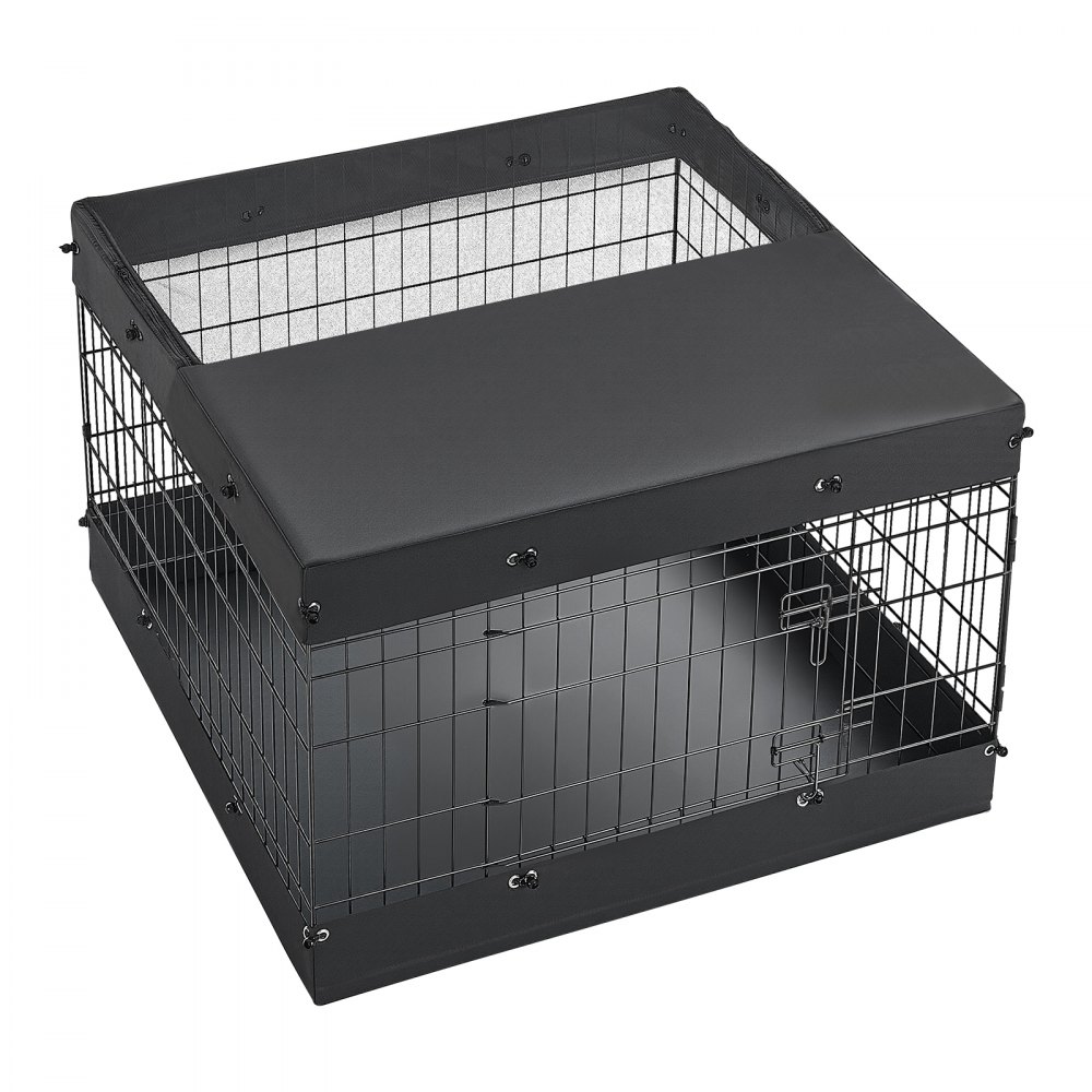 VEVOR Puppy Speelbox, Metaal, 61 cm, 4-delige set (Deksel & Vloermat), Speelbox voor kleine honden, katten en andere kleine dieren, Opvouwbaar, Veelzijdig te gebruiken dankzij de verschillende vormen