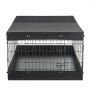 VEVOR Puppy Speelbox, Metaal, 61 cm, 4-delige set (Deksel & Vloermat), Speelbox voor kleine honden, katten en andere kleine dieren, Opvouwbaar, Veelzijdig te gebruiken dankzij de verschillende vormen