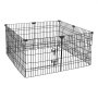VEVOR Puppy Speelbox, Metalen Hondenspeelbox, 61 cm, 8-delige set (Deksel & Vloermat), Speelbox voor kleine honden, katten en andere kleine dieren, Opvouwbaar, Veelzijdig te gebruiken dankzij de verschillende vormen