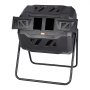 VEVOR Tumbling Composter Bin Composter Tumbler 162,7 L, Drum Composter Draaibare Tumbling Composter met dubbele kamer 735 x 625 x 955 mm, 50 kg Dragende tuincompostcontainer inclusief handschoenen
