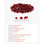 VEVOR Vuurglas, Reflecterend, 4,5 kg, Haardglas, 12-19 mm Glasstenen, Gemalen haardglas, Haardglas, Vuurkristal, Vuurparel voor propaangashaard, Rood