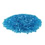 VEVOR Fire Glass, 9 kg hittebestendige glasstenen, 19 mm rookloze haardglasparels, vuurkorfglasstenen, haardglas, vuurkristal, vuurparels, voor haard Caribisch blauw