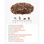 VEVOR Fire Glass, 4,5 kg hittebestendige glasstenen, 6,35 mm reflecterende glaskralen voor vuurkorven, glasstenen voor vuurkorven, haardglas, vuurkristal, vuurkralen, koperkleur