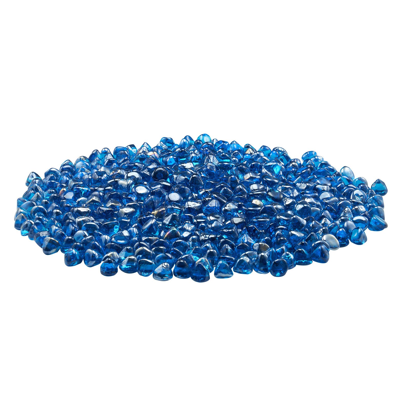 VEVOR Fire Glass, 9 kg hittebestendige glasstenen, 25,4 mm reflecterende glasparels voor vuurkorven, glazen stenen voor vuurkorven, haardglas, vuurkristal, vuurparels, voor open haard, Caribisch blauw