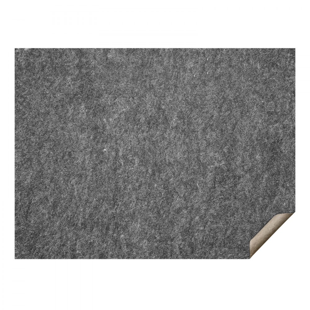 VEVOR - Slip-Resistant Rug Pad - Protective Cushioning Carpet Pad - 9' x 12' - 1/4"Thick - Dual Surface - Polyester Felt + Latex - Gray - 10-11㎡ Area Carpet Padding Rug Cushion Safe for All Floors