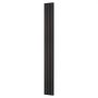 VEVOR akoestische panelen, akoestische panelen, 2400 x 200 mm, MDF accenthouten wandpanelen voor moderne binnenmuurdecoratie, imitatiehouten wandpanelen voor geluidsreductie, zwarte eik, set van 4