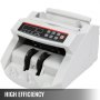 VEVOR Bankbiljettenteller Geldtelmachine 23,5x26x17 cm Biljettelmachine 7 KG Wit