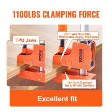 VEVOR Bar Clamps for Woodworking, 2-Pack 50" Parallel Clamp Set, F Clamp with 1100 lbs Load Limit, Even Pressure, High-strength Plastic and Carbon Steel, Wood clamps for Woodworking Metal Working