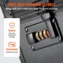 VEVOR card storage box with secure three-digit password lock for keyless access and theft protection.