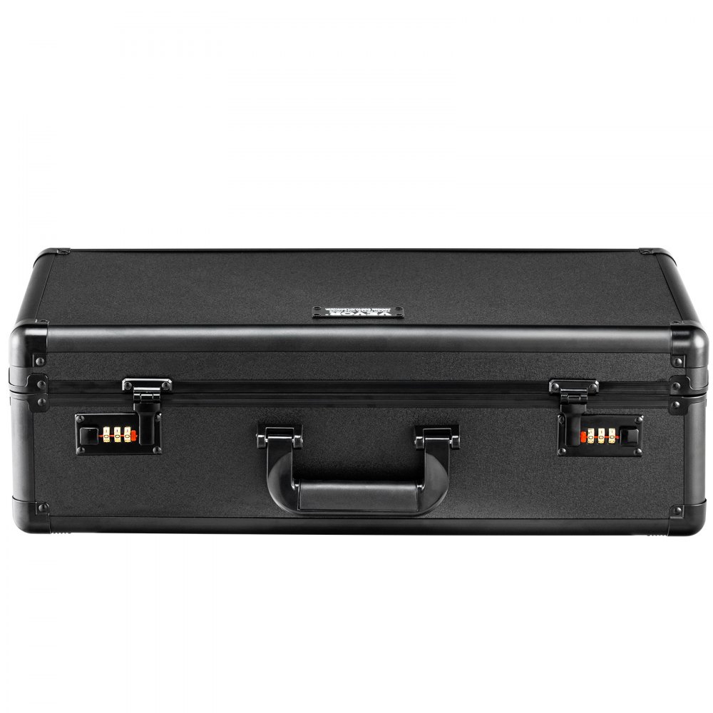 VEVOR Graded Card Storage Box, 5 Slots, Graded Sports Cards Holder Carrying Case with Coded Lock Foam Dividers, for 162 PSA Graded Cards 115 BGS Cards 130 SGC Cards 585 Top Loaders or 999+ Loose Cards