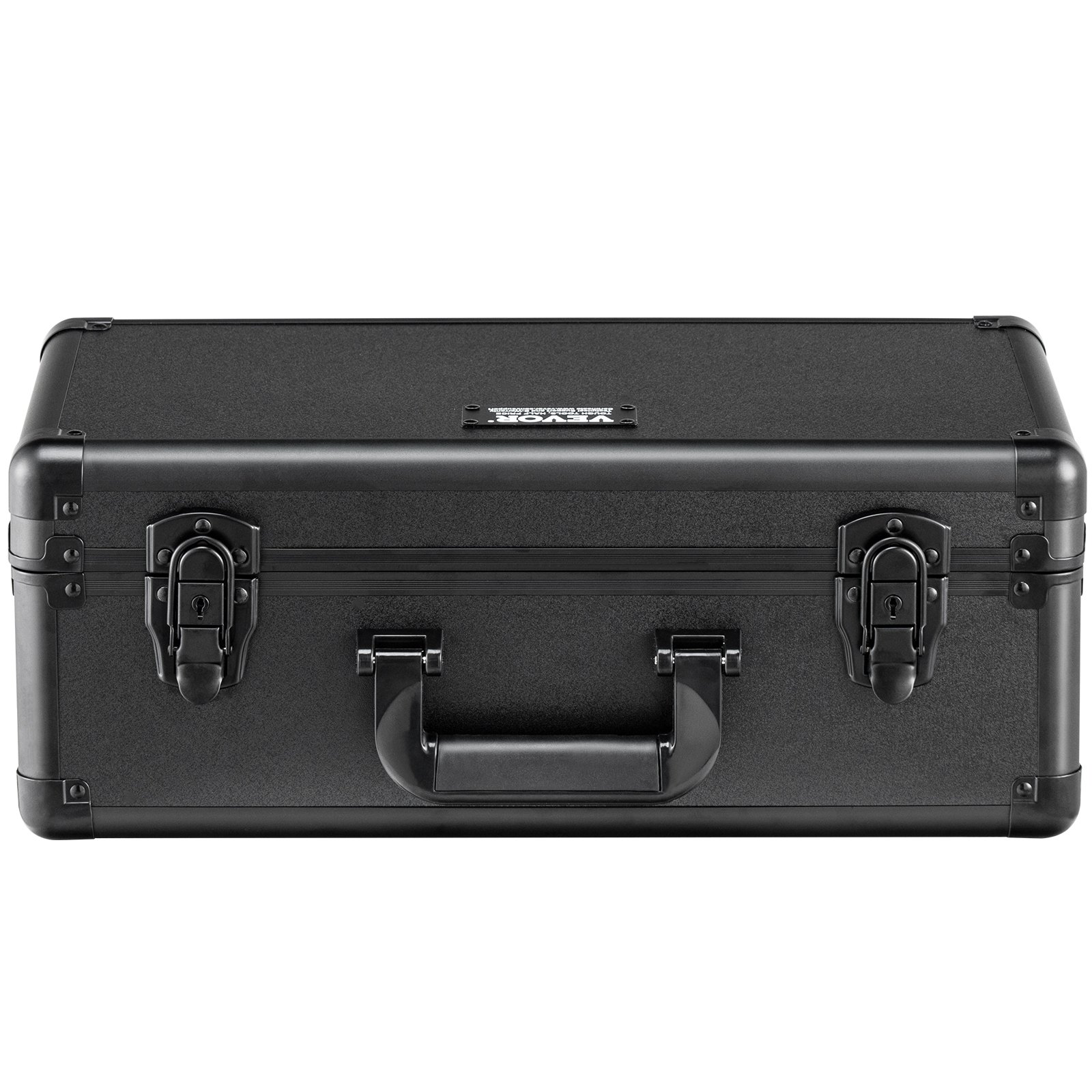 VEVOR Graded Card Storage Box, 4 Slots, Graded Sports Cards Holder Carrying Case with Key Lock Foam Dividers, for 108 PSA Graded Cards 76 BGS Cards 84 SGC Cards 388 Top Loaders or 999+ Loose Cards